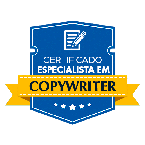 selo especialista copy - Obrigado - Certificação Especialista em Copywrite - Oferta