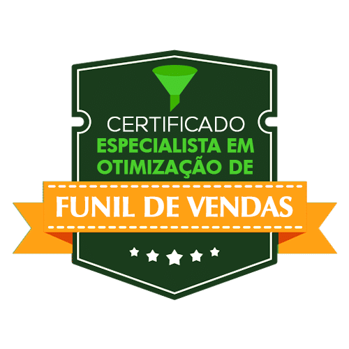 Selo funil vendas 3 - Certificação Especialista em Otimização de Funil de Vendas