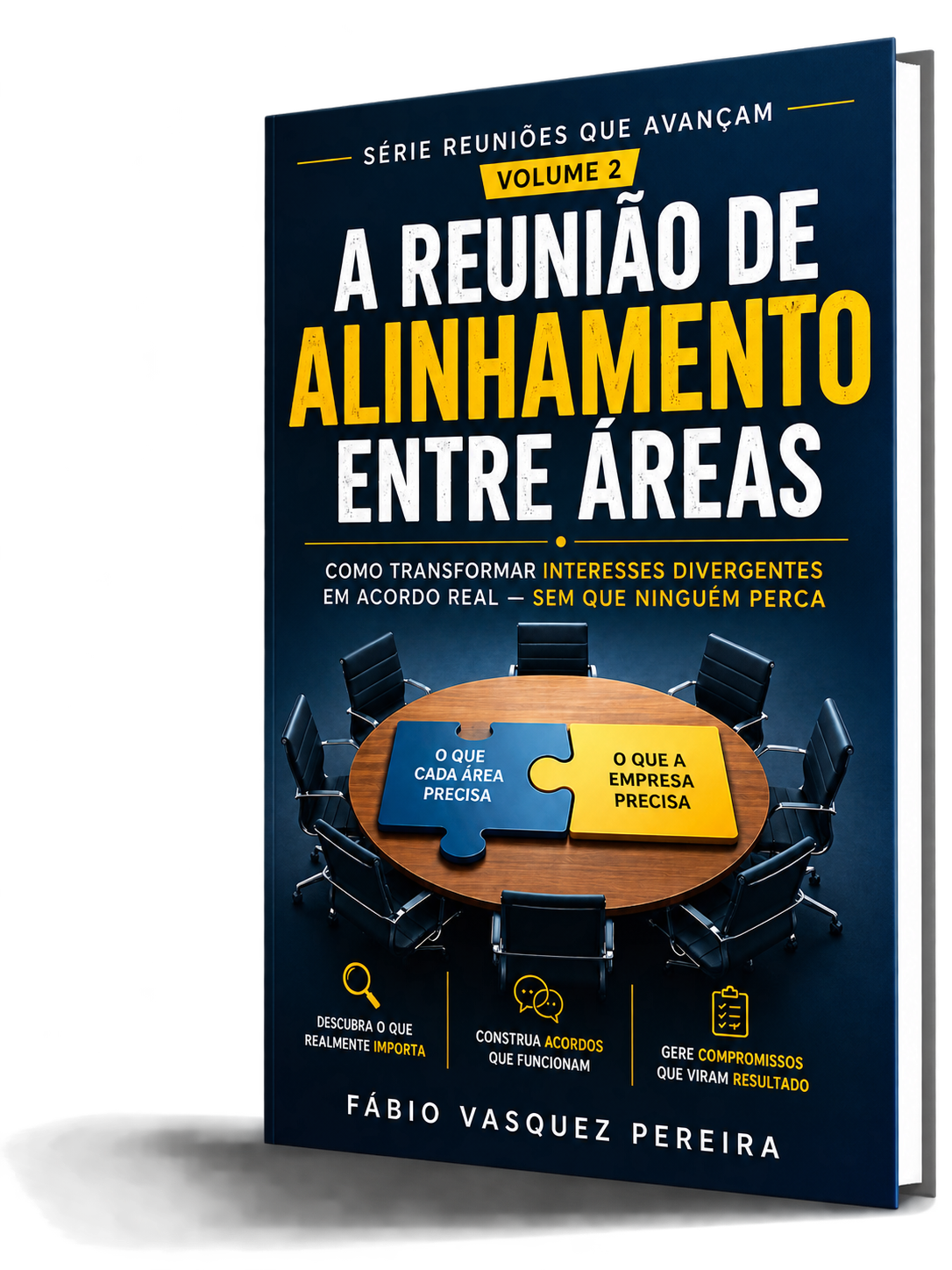 Imagem de um livro da coleção Reuniões que Avançam, de Fábio Vasquez Pereira