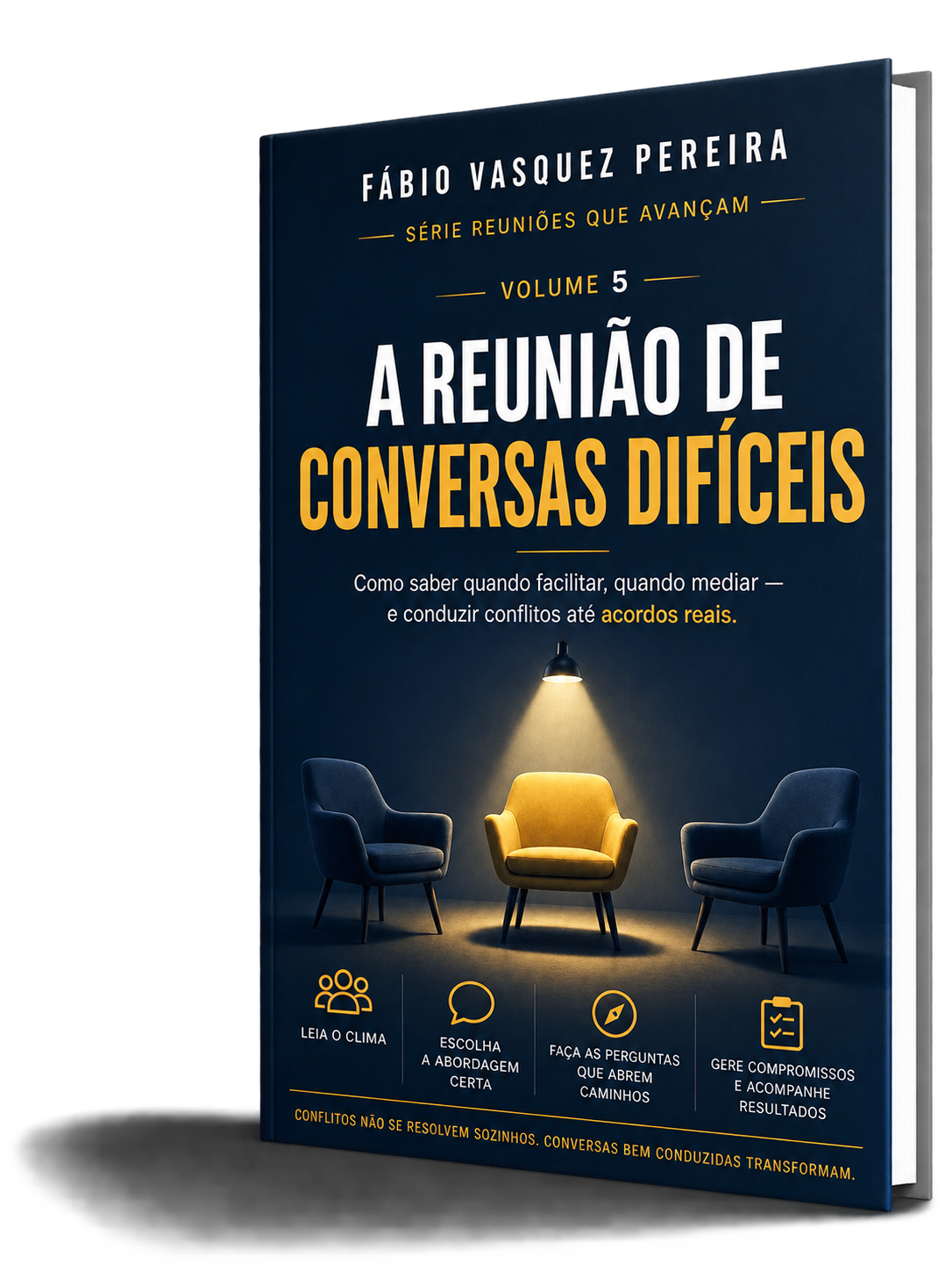 Imagem de um livro da coleção Reuniões que Avançam, de Fábio Vasquez Pereira